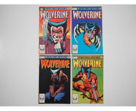 WOLVERINE #1, 2, 3, 4 - (4 in Lot) - (1982 - MARVEL) - Complete Four Issue Limited Series + Wolverine's first solo title - Fr