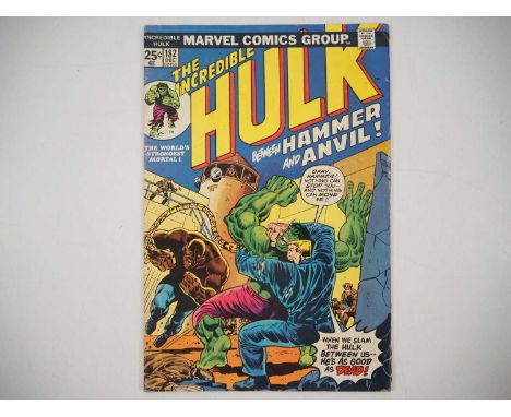 INCREDIBLE HULK #182 (1974 - MARVEL) - Second appearance of Wolverine and first appearance of Crackajack Jackson + Hammer & A