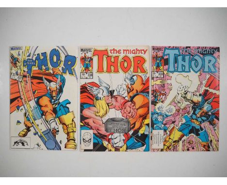 THOR #337, 338, 339 (3 in Lot) - (1983/1984 - MARVEL) - Includes the first and second appearances of Beta Ray Bill and the fi