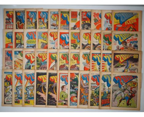 2000 AD PROG #3-7, 10-25, 27-31, 34-41, 59, 63, 68 (44 in Lot - 2 copies of Issues #5, 14, 21, 30, 34, 37, 38) - (12 Mar 77 -