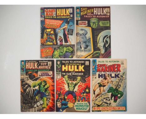 TALES TO ASTONISH #66, 72, 97, 99, 100 (5 in Lot) - (1965/1968 - MARVEL - US & UK Price Variant) - Includes cover art by Jack