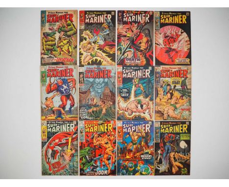 SUB-MARINER #3, 4, 6, 11, 12, 16, 17, 18, 19, 20, 21, 22 (12 in Lot) - (1968/1970 - MARVEL - US & UK Price Variant) - Include