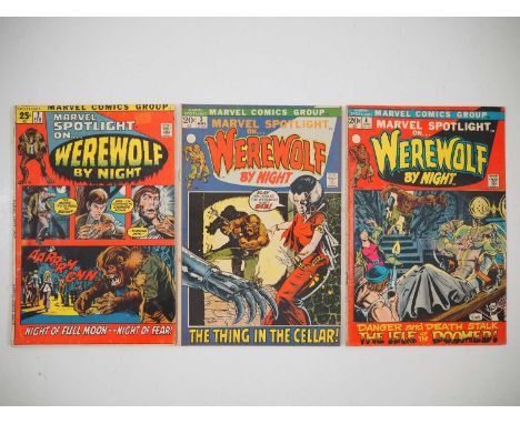MARVEL SPOTLIGHT #2, 3, 4 (3 in Lot) - (1972 - MARVEL) - Includes the first, second and third appearances (and origin) of Wer