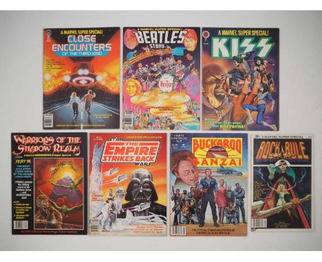 MARVEL SUPER SPECIAL LOT (7 in Lot) - Includes #3 (CLOSE ENCOUNTERS), #4 (THE BEATLES STORY), #5 (KISS), #13 (WARRIORS OF THE