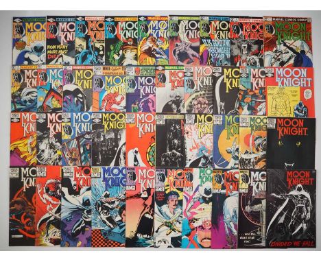 MOON KNIGHT #1 to 38 + MOON KNIGHT: DIVIDED WE FALL Graphic Novel (39 in Lot) - (1980/1992 - MARVEL - US & UK Price Variant) 
