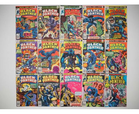 BLACK PANTHER #1, 2, 3, 4, 5, 6, 7, 8, 9, 10, 11, 12, 13, 14, 15 (15 in Lot) - (1977/1979 - MARVEL) - Full complete run of hi