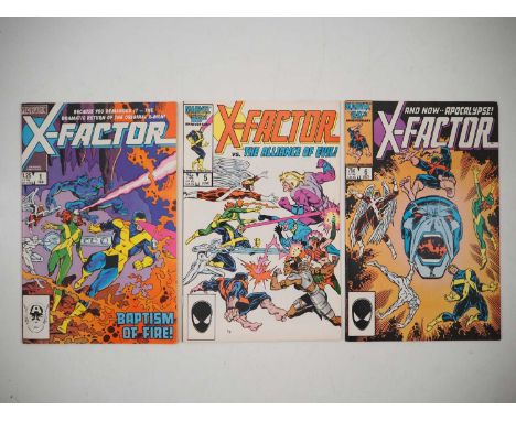 X-FACTOR #1, 5, 6 (3 in Lot) - (1986 - MARVEL) - The first team appearance of X-Factor + first cameo and full appearance of A