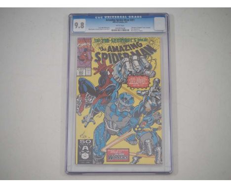 AMAZING SPIDER-MAN #351 (1991 - MARVEL) - GRADED 9.8(NM/MINT) by CGC - Appearances by Nova with Mark Bagley & Randy Emberlin 