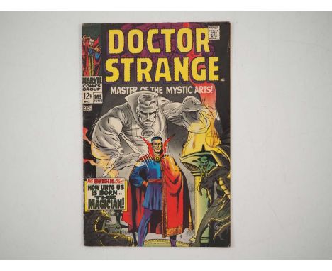 DOCTOR STRANGE #169 (1968 - MARVEL) - Debut issue of Doctor Strange's first solo title with his origin retold - Dan Adkins co