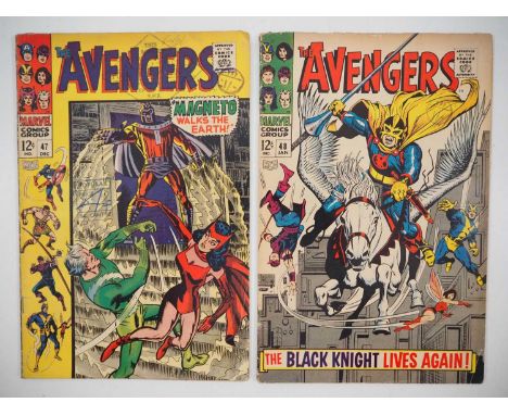 AVENGERS #47 & 48 (2 in Lot) - (1967/1968 - MARVEL) - The first appearance of Dane Whitman + his first appearance in armour a
