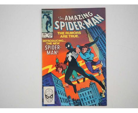 AMAZING SPIDER-MAN #252 - (1984 - MARVEL) - First appearance of Spider-Man's black costume + Amazing Fantasy #15 cover homage