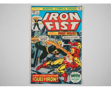 IRON FIST #1 (1975 - MARVEL) - First solo titled Iron Fist series - Cover art by Gil Kane with interior art by John Byrne - F