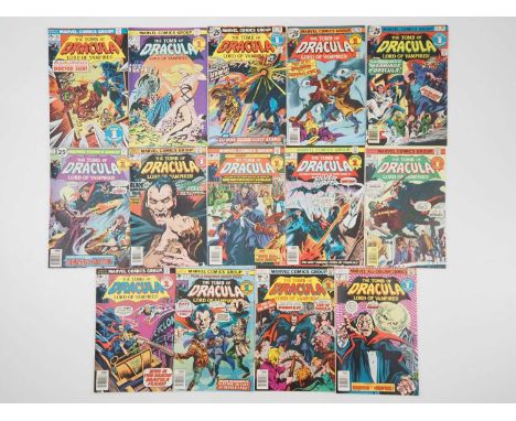 TOMB OF DRACULA #42, 43, 44, 45, 46, 47, 48, 49, 50, 51, 52, 53, 54, 55 (14 in Lot) - (1976/1977 - MARVEL - US & UK Price Var