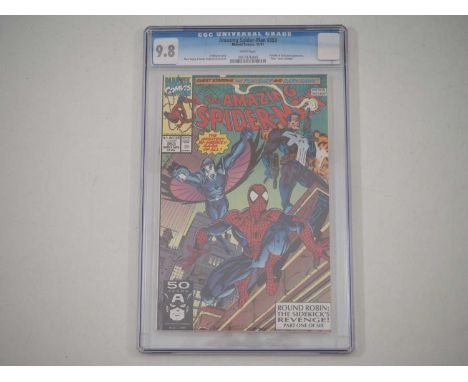 AMAZING SPIDER-MAN #353 (1991 - MARVEL) - GRADED 9.8(NM/MINT) by CGC - Appearances by Punisher & Darkhawk with Mark Bagley & 