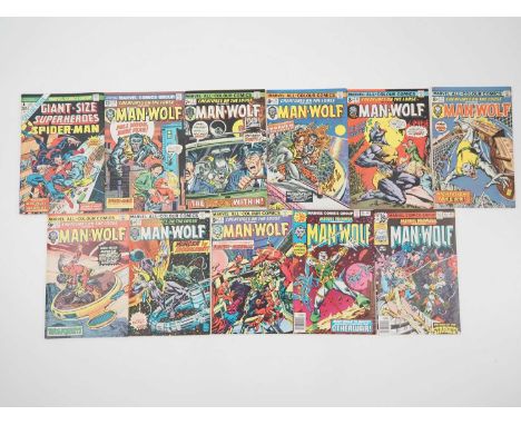 MAN-WOLF LOT (11 in Lot) - Includes GIANT-SIZE SUPER-HEROES #1 (1974) + CREATURES ON THE LOOSE FT MAN-WOLF #30, 31, 32, 33, 3