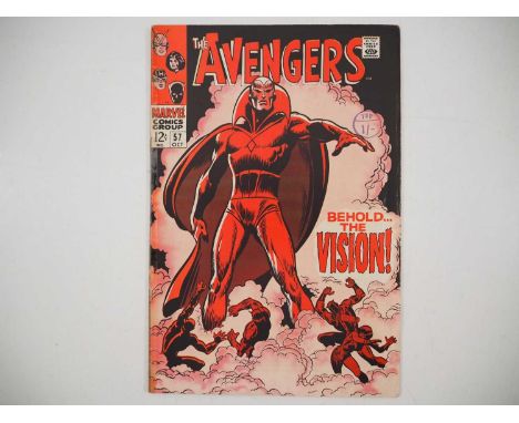 AVENGERS #57 (1968 - MARVEL) - "Behold the Vision!" - The first appearance of Vision plus the second appearance of Ultron - F