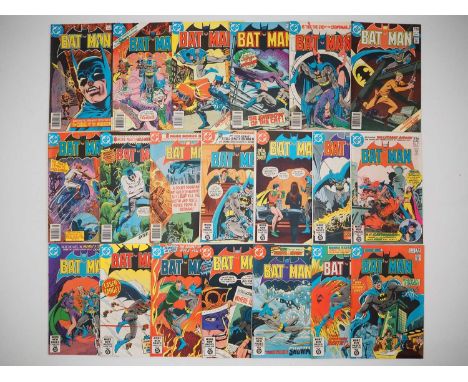 BATMAN #320 to 339 (20 in Lot) - (1980/1981 - DC - UK Price Variant) - Includes the classic joker story "Dreadful Birthday, D