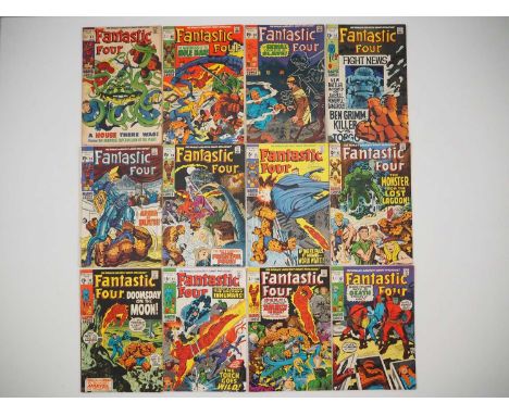FANTASTIC FOUR #88, 89, 90, 92, 93, 94, 95, 97, 98, 99, 100, 101 (12 in Lot) - (1969/1970 - MARVEL - US & UK Price Variant) -