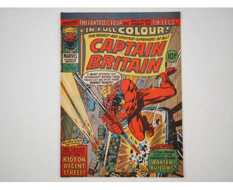 CAPTAIN BRITAIN #8 - (1976 - MARVEL/BRITISH) - Dated December 1st - First appearance of Elisabeth "Betsy" Braddock, who later