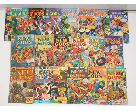 NEW GODS #1 to 11 + RETURN OF THE NEW GODS #12 to 19 (19 in Lot) - (1971/1972 - DC) - Complete unbroken run of the first elev
