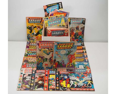 JUSTICE LEAGUE OF AMERICA LOT (136 in Lot) - Ranging from issue #21 (1963) to issue #219 (1983) - Includes the first meeting 