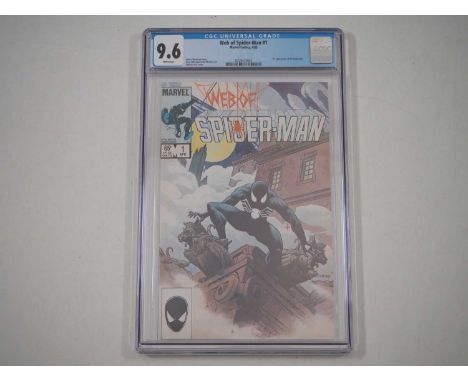 WEB OF SPIDER-MAN #1 - (1985 - MARVEL) - GRADED 9.6 (NM+) by CGC - First appearance of the Vulturions with painted cover by C
