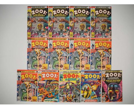 2001: A SPACE ODYSSEY #1(x4), 2(x5), 5, 8, 9, 10 (13 in Lot) - (1976/1977 - MARVEL - UK Price Variant) - Comic series based u