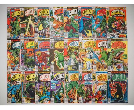 GODZILLA KING OF MONSTERS #1 to 24 (24 in Lot) - (1977/1979 - MARVEL) - Full complete run of the first US comic book series f