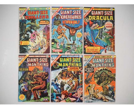 GIANT-SIZE LOT (6 in Lot) - Includes GIANT-SIZE CHILLERS #3 + GIANT-SIZE CREATURES #1 + GIANT-SIZE DRACULA #5 + GIANT-SIZE MA