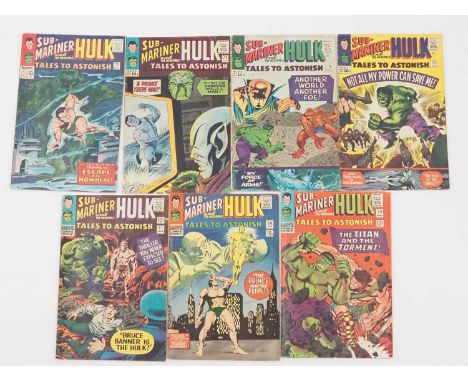 TALES TO ASTONISH #71, 72, 73, 75, 77, 78, 79 (7 in Lot) - (1965/1966 - MARVEL - US & UK Price Variant) - Includes Namor's fi