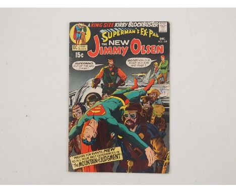 SUPERMAN'S PAL JIMMY OLSEN #134 (1970 - DC) - The first cameo appearance of Darkseid, the ruler of Apokolips - with cover art