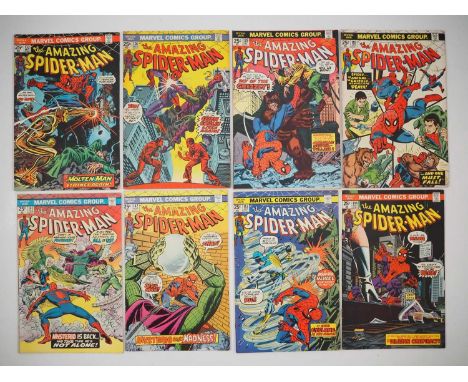 AMAZING SPIDER-MAN #132, 136, 139, 140, 141, 142, 143, 144 (8 in Lot) - (1974/1975 - MARVEL) - Includes the first appearance 