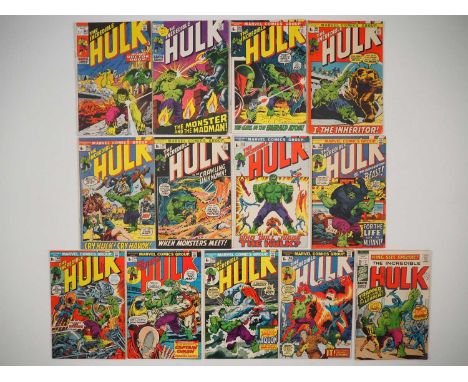 INCREDIBLE HULK #143, 144, 148, 149, 150, 151, 152, 161, 163, 164, 165, 166 + KING-SIZE SPECIAL #3 (13 in Lot) - (1971/1973 -
