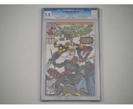 AMAZING SPIDER-MAN #354 (1991 - MARVEL) - GRADED 9.8(NM/MINT) by CGC - Appearances by Moon Knight, Nova, Punisher, Darkhawk, 