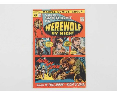 MARVEL SPOTLIGHT #2 (1972 - MARVEL) - HOT Book - The first appearance and origin of Werewolf by Night - Cover art by Neal Ada