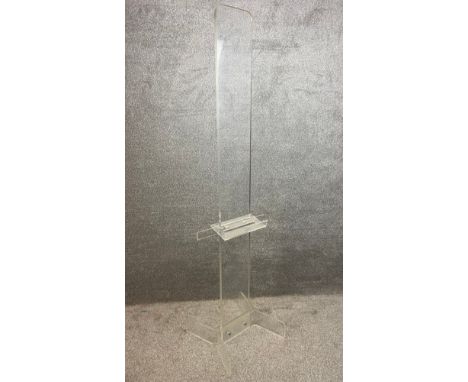 A mid-century lucite artist's easel. H.200cm