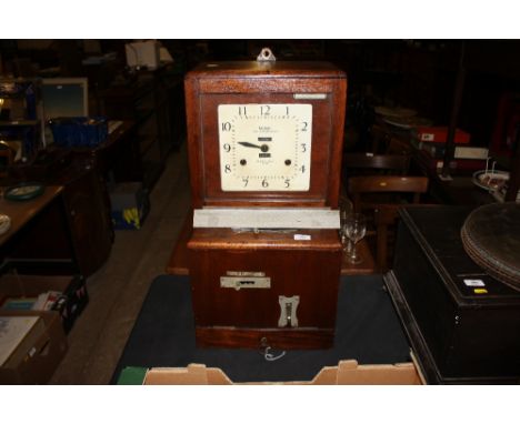 A National Time Recorder Clocking In Clock