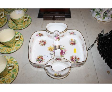 A Hammersley bone china strawberry dish 