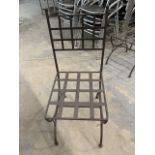 (6) Chaises patio - fer