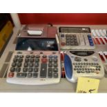 Lot de Brother Ptouch # 1180 et (2) calculatrice