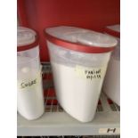 Lot de (4) réceptacles pour nourriture