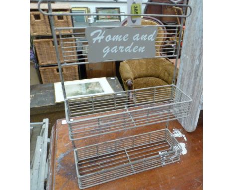 A wire spice rack