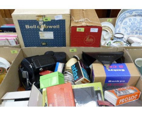 Photographic equipment to include a Minox 35GT camera, 2 projectors etc.