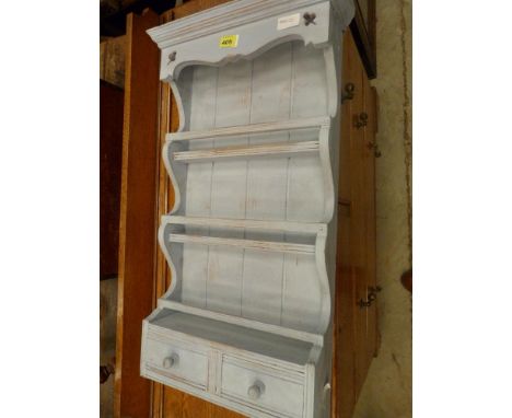 A painted spice rack. 39'' high