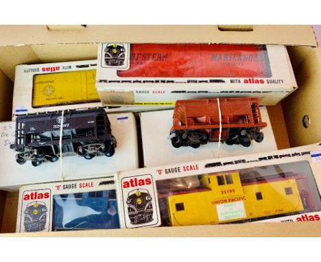 6x Atlas O Gauge Freight Goods Wagons All Boxed