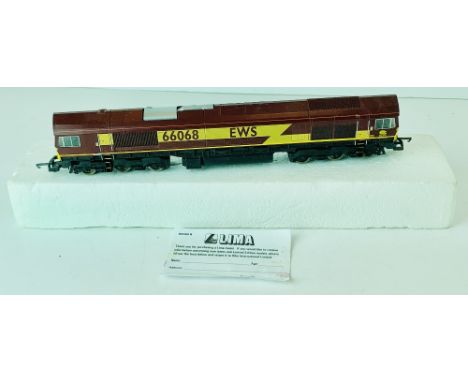 Lima OO Gauge Class 66068 EWS Diesel Locomotive Comes in Polystyrene Box Lacking Outer Sleeve