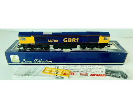 Lima OO Gauge Class 66708 GBRF Diesel Locomotive Boxed with Instructions and Detailing Pack