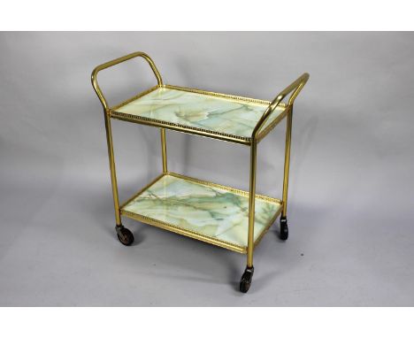 A Vintage Two Tier Tea Trolley 