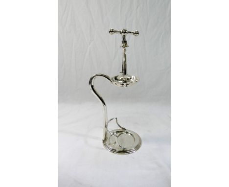 An Edwardian silver plated lemon squeezer, with registration mark to base 83902, 29.5cm high CONDITION REPORT: If you require