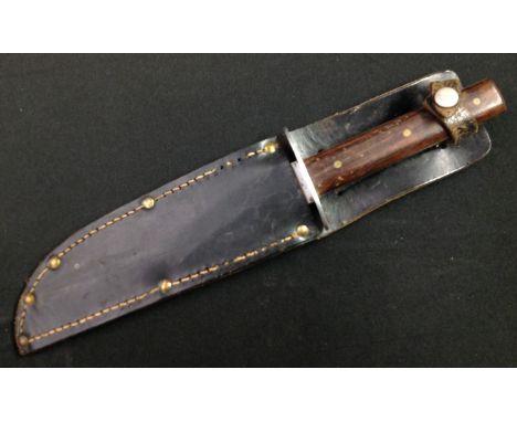 Hunting Knife with Bowie style blade 151mm in length, maker marked "CK" along with "9228" and with 6". Additionally marked "C